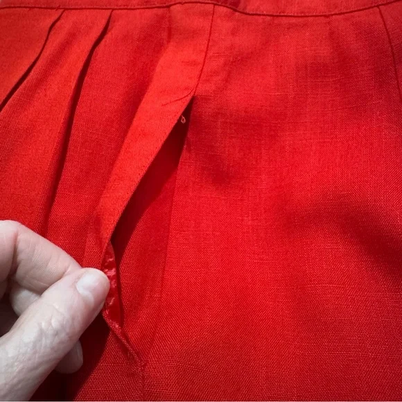 Nordstrom Vintage Red Women's Pencil Skirt with pockets - Picture 15 of 16